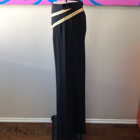 Moschino Couture Cartoon Black Wide Leg Pants - Picture 7 of 8